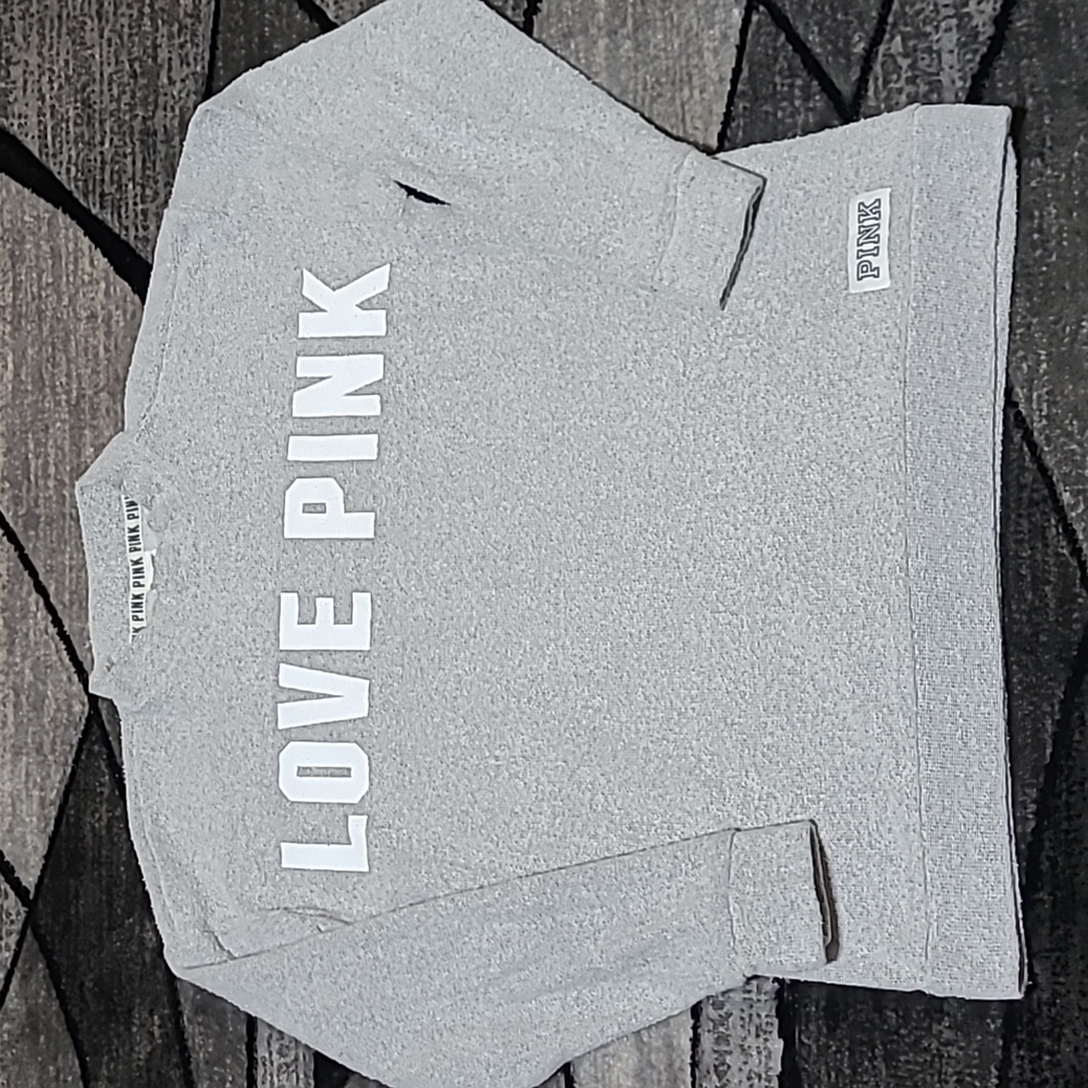 VS PINK 2016 Campus High-Neck Logo Sweater